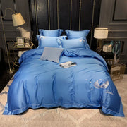 Silky Egyptian Cotton Bedding Set Luxury Feather