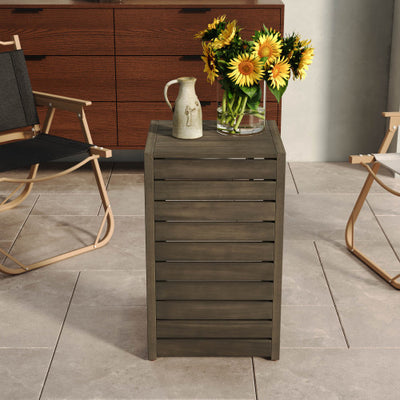 C-shape End Table Grey