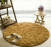 Fluffy Round Rug Carpets For Living Room Decor Faux Fur Carpet Kids Room Long Plush Rugs For Bedroom Shaggy Area Rug Modern Mat