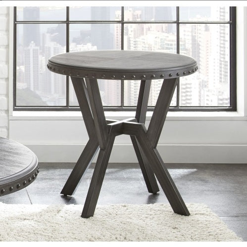 Alamo - Round End Table - Gray