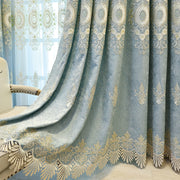 Living Room Bedroom Embroidered Curtain Shading