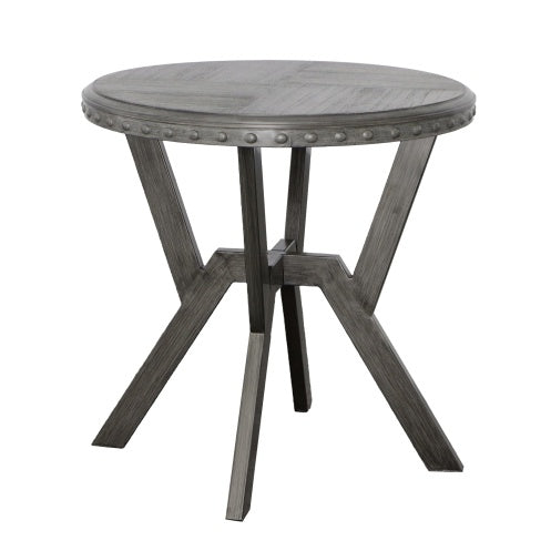 Alamo - Round End Table - Gray