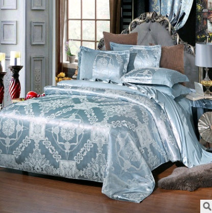 Luxury European Bedding Satin Jacquard Modal Cotton Tencel Set