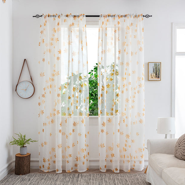 Mesh Curtains Bedroom Light Transmission Decorative Curtain