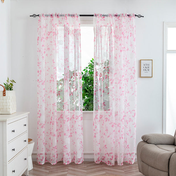 Mesh Curtains Bedroom Light Transmission Decorative Curtain